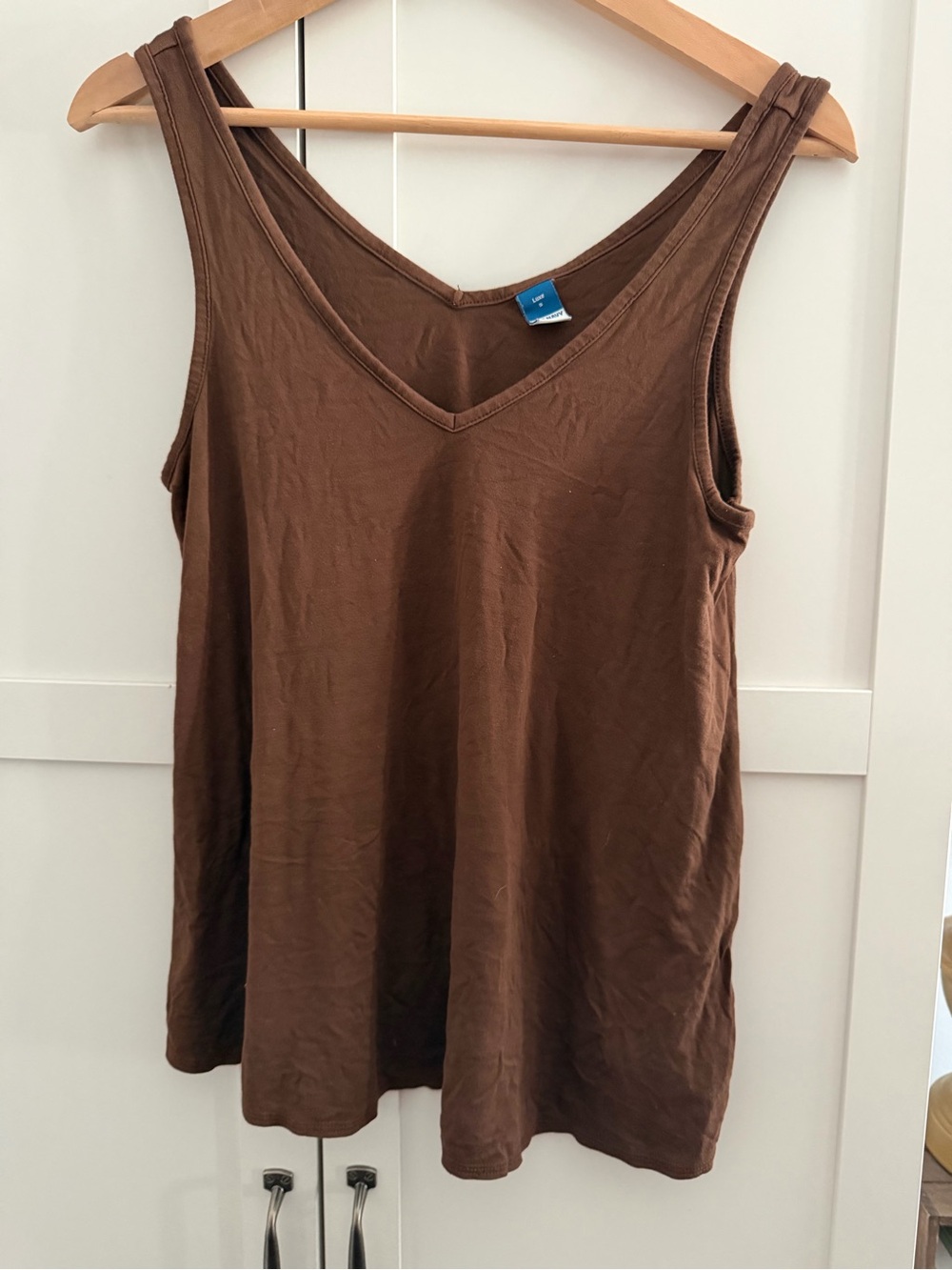 Old Navy Brown V-Neck Tank Top